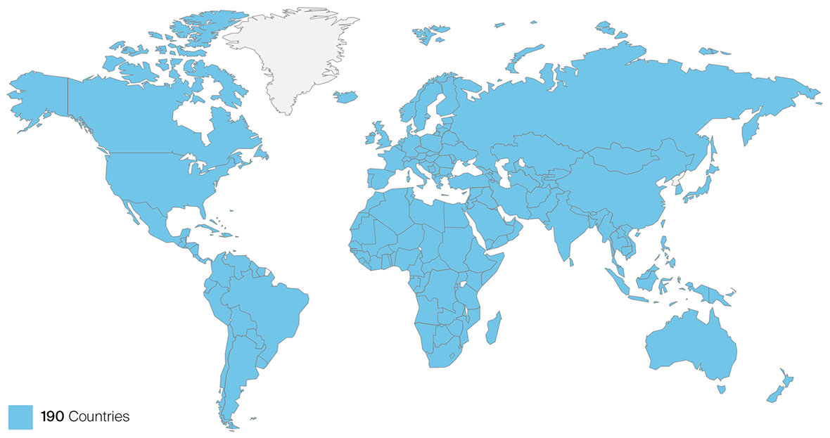Countries map static
